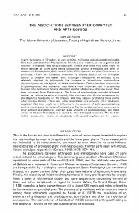 The Associations Between Pteridophytes and Arthropods