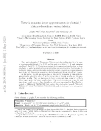 Towards Constant-Factor Approximation for Chordal/Distance