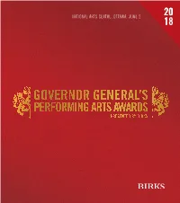 2018 Gala Program