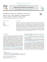 Phylogenomics Supports the Monophyly of the Cercozoa T ⁎ Nicholas A.T