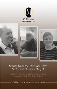 Stories from the Portugal Cove- St. Philip's Memory Mug Up