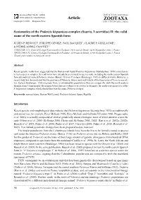 Zootaxa, Systematics of the Podarcis Hispanicus-Complex