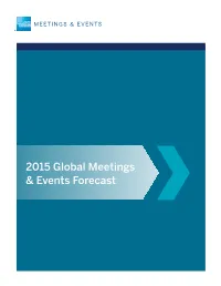 2015 Meetings & Events Forecast