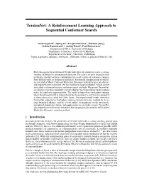 A Reinforcement Learning Approach to Sequential Conformer Search