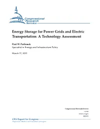 Energy Storage for Power Grids and Electric Transportation: a Technology Assessment