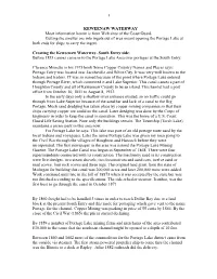 KEWEENAW WATERWAY Most Information Herein Is from Web Sites of the Coast Guard
