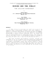 Mining and the Public