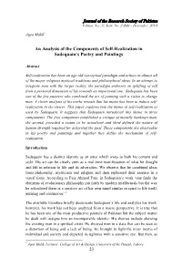 An Analysis of the Components of Self-Realization in Sadequain's Poetry