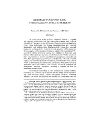 Criminalizing Asylum-Seekers