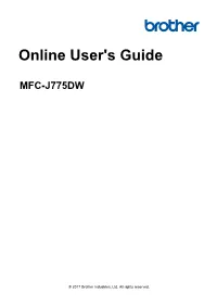Online User's Guide MFC-J775DW