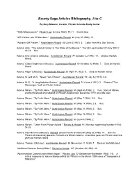 Bibliography, a to C