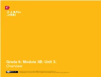 Grade 6: Module 3B: Unit 3: Overview