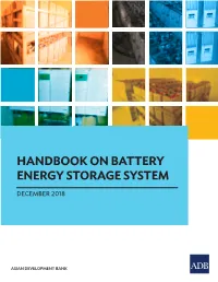 Handbook on Battery Energy Storage System