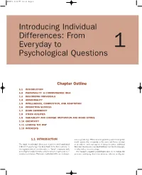 Introducing Individual Differences: from Everyday to Psychological