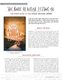 The First Book in the Chaos Walking SERIES