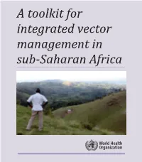 A Toolkit for Integrated Vector Management in Sub-Saharan Africa