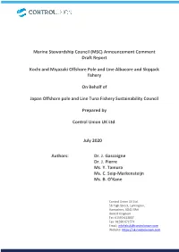 Announcement Comment Draft Report