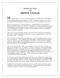 Brock Lesnar