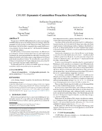 CHURP: Dynamic-Committee Proactive Secret Sharing
