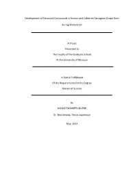 Development of Flavonoid Compounds in Norton and Cabernet Sauvignon Grape Skins