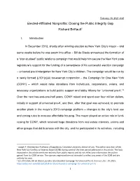 Elected-Affiliated Nonprofits: Closing the Public Integrity Gap Richard Briffault1