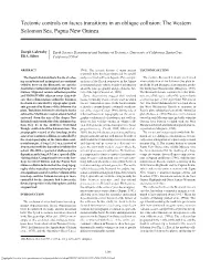 GSA Bulletin: Tectonic Controls on Facies Transitions in an Oblique