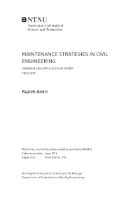 Maintenance Strategies in Civil Engineering