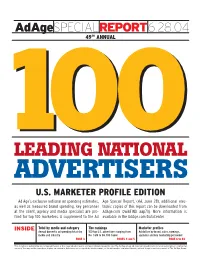 Marketer Profiles Yearbook, 2004 Edition