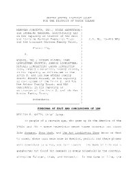 MARKHAM CONCEPTS, INC.; SUSAN GARRETSON;) and LORRAINE MARKHAM, Individually and ) in Her Capacity As Trustee of the Bill ) and Lorraine Markham Exemption Trust ) C.A