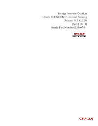 Savings Account Creation User Manual