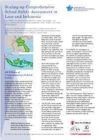 Scaling-Up Comprehensive School Safety Assessment in Laos And