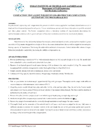 Standard Proctor Test