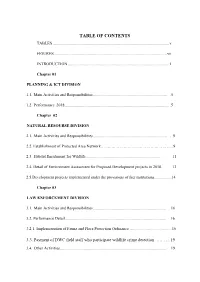 Table of Contents Tables