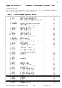 1 Archive Reference CRA7/3/1 Photographs