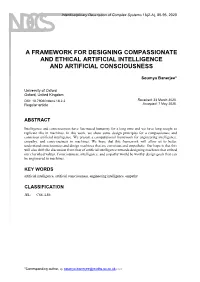 A Framework for Designing Compassionate and Ethical Artificial Intelligence and Artificial Consciousness