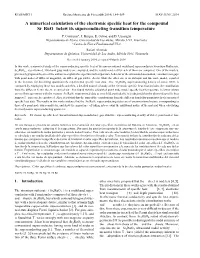 A Numerical Calculation of the Electronic Specific Heat for the Compound