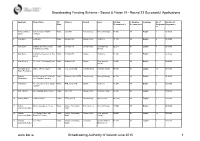 Broadcasting Funding Scheme - Sound & Vision III - Round 23 Successful Applications