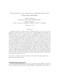Econometric Fine Art Valuation by Combining Hedonic and Repeat