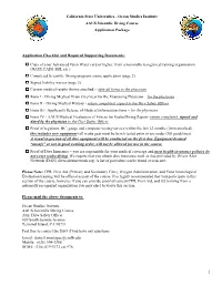 Ocean Studies Institute AAUS Scientific Diving Course Application Package
