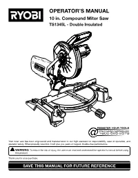 Operator's Manual