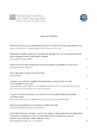 TABLE of CONTENTS Estimation of the Long-Term Cyclical Fluctuations Of
