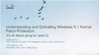 Understanding and Defeating Windows 8.1 Kernel Patch Protection