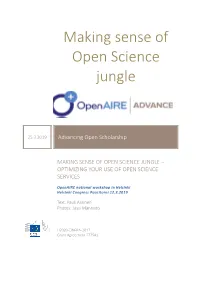 Making Sense of Open Science Jungle