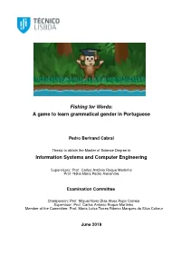 A Game to Learn Grammatical Gender in Portuguese Information Systems
