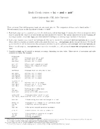 Bash Crash Course + Bc + Sed + Awk∗