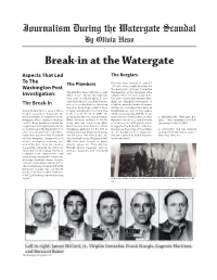 Break-In at the Watergate