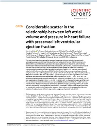 Considerable Scatter in the Relationship Between Left Atrial