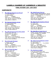 Final Voter List 2017-18