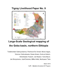 Large-Scale Geological Mapping of the Geba Basin, Northern Ethiopia