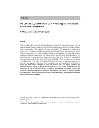 The UN, the EU, and the Kadi Case: a New Appeal for Genuine Institutional Cooperation
